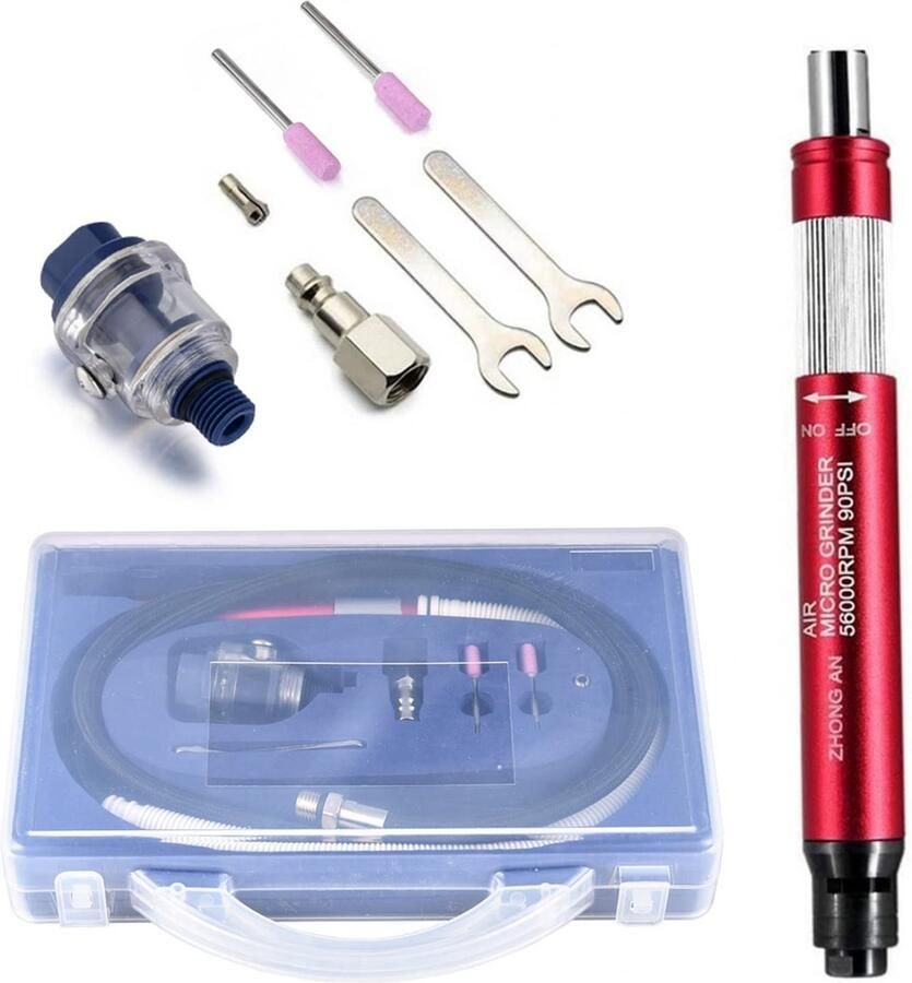 Omgoods Mini Bar Grinder met Compressed Air en 3mm Accessoires