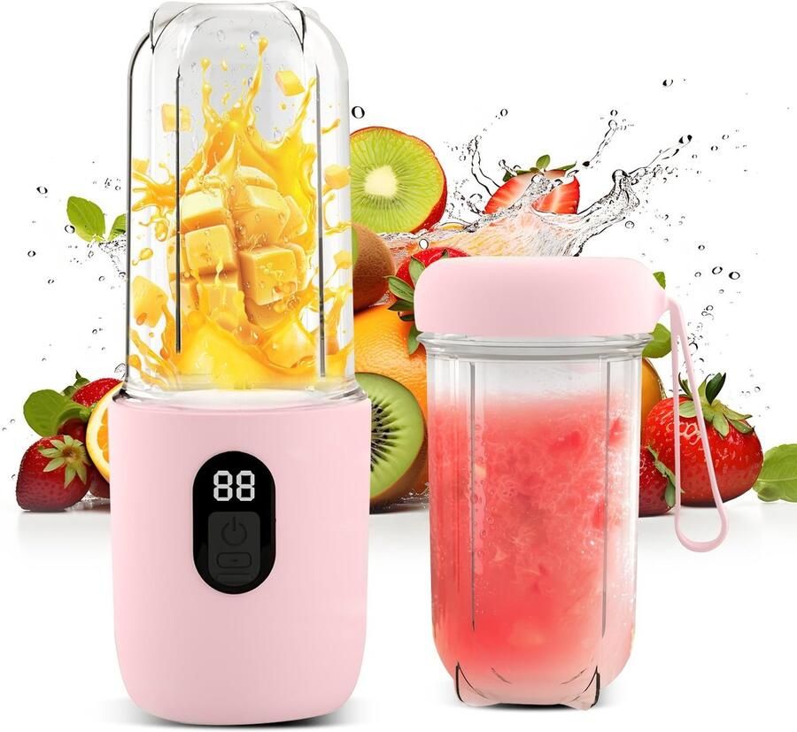 Omgoods Mini Blender en Smoothie Maker met 500ML Fles - Foto 1