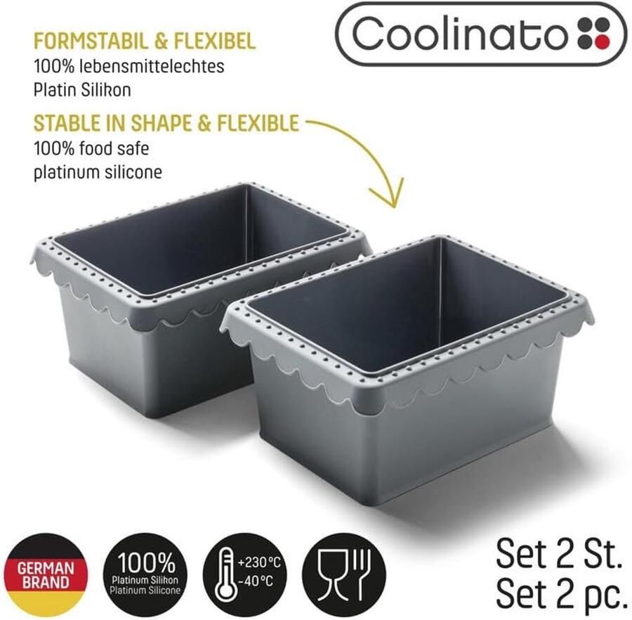 Dailygoods Mini Broodpan Set van 2 Perfect voor Air Fryer & Oven