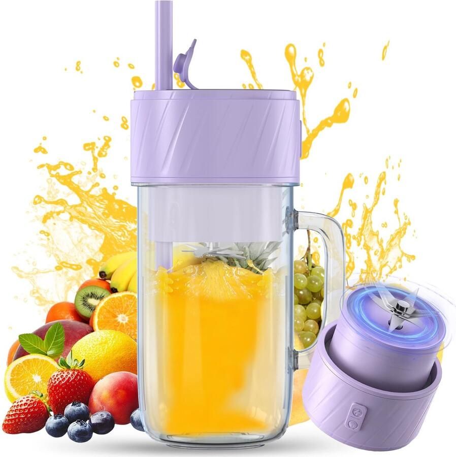 Omgoods Mini Draagbare Blender voor Smoothies en Sap - Foto 2
