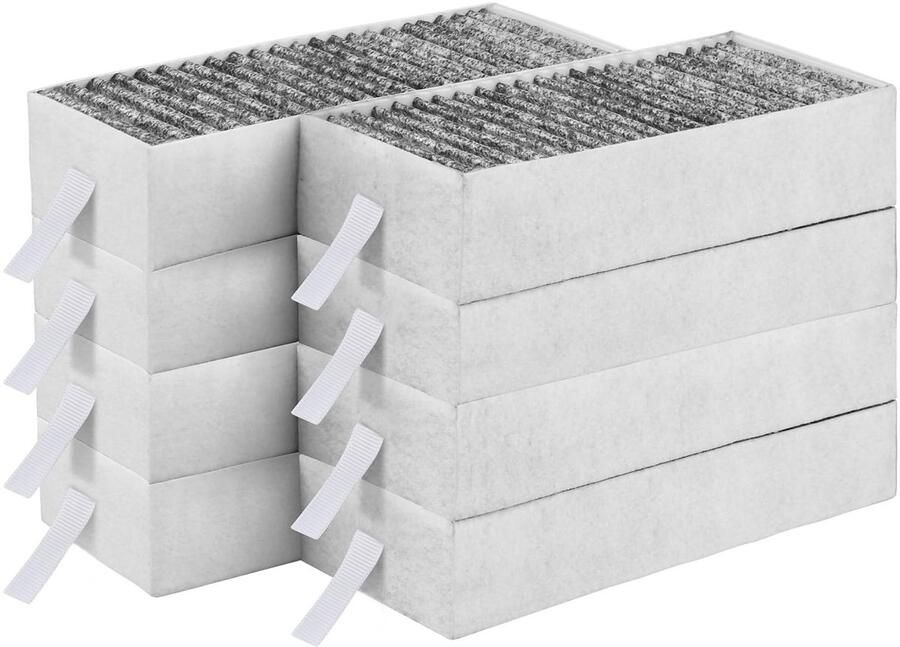 Omgoods Pack van 8 Actieve Koolstoffilters Vervangingen voor Afzuigkap