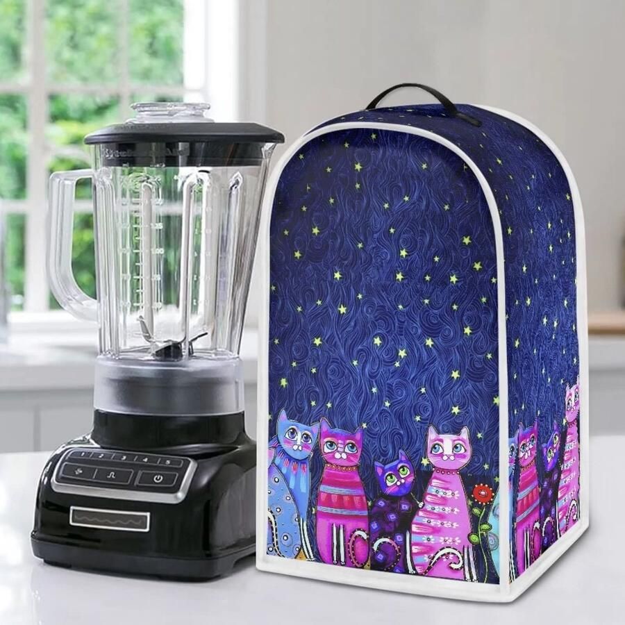 Omgoods Poceacles Blender Cover Colorful Cats Design