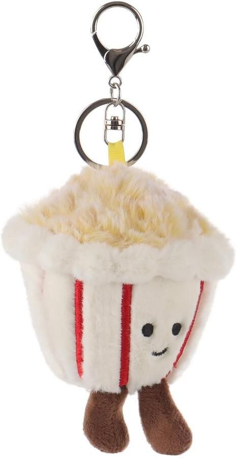 Omgoods Popcorn Pluche Sleutelhanger voor Kinderen