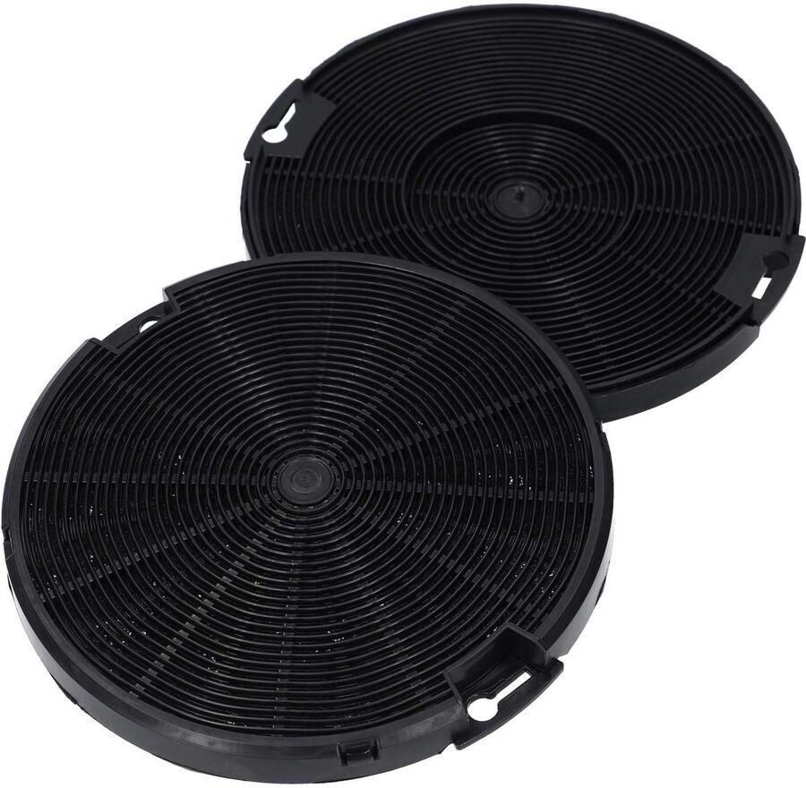 Omgoods Premium Actieve Koolfilter Set voor Afzuigkap 2 Stuks Ronde Filters