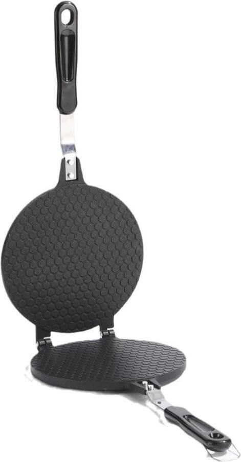 Omgoods Premium Antiaanbak Wafelijzer voor IJsroom Hoorns