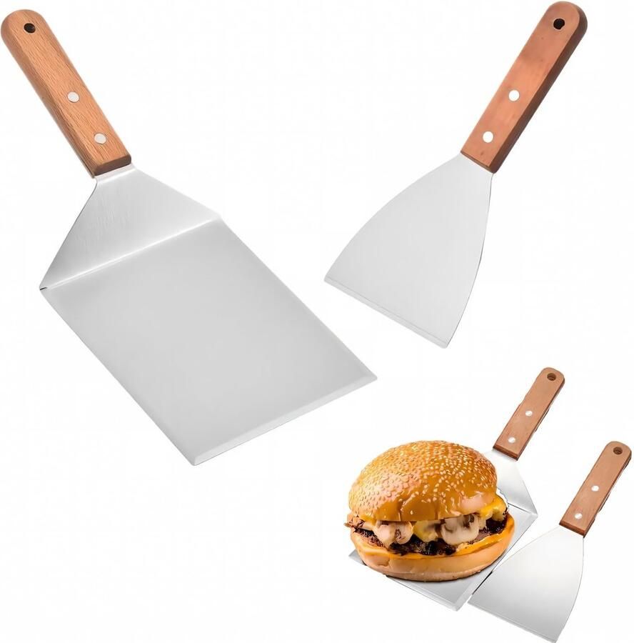 Solidchoice Roestvrijstalen Grillspatel