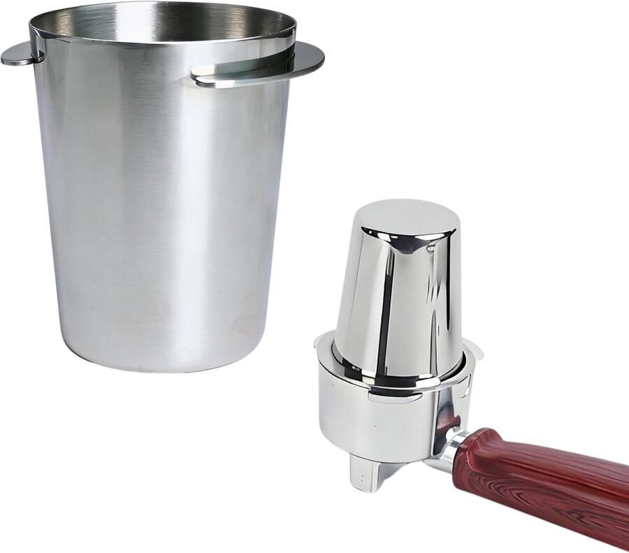 Omgoods RVS Koffie Dispenseer Cup voor Espresso en Filtermachines