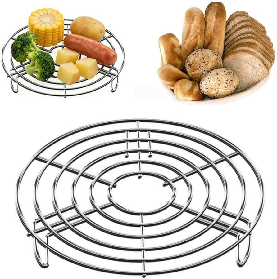 Omgoods RVS Stoomplaten Set voor Koken en Stomen