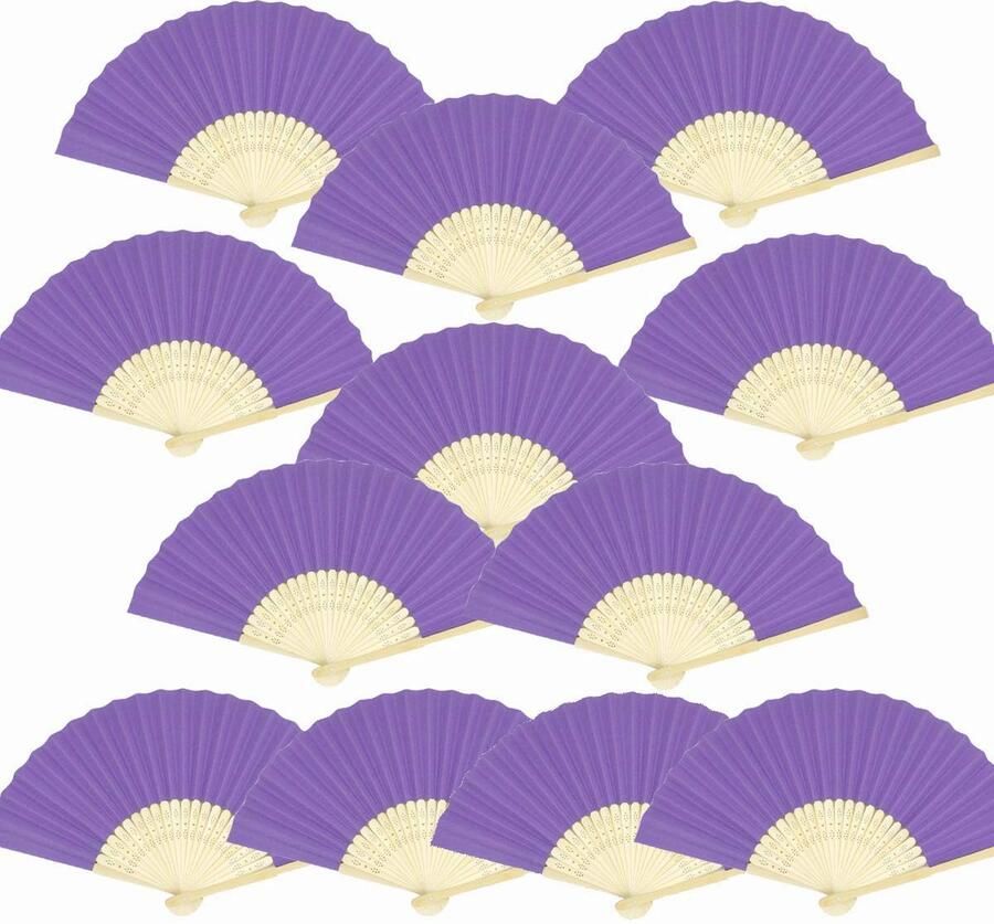 Omgoods Set van 15 Handfans voor DIY en Koeling - Foto 2