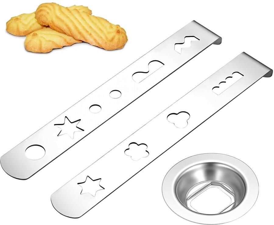 Omgoods Set van 2 Koekjessnijders voor Vleesmolen