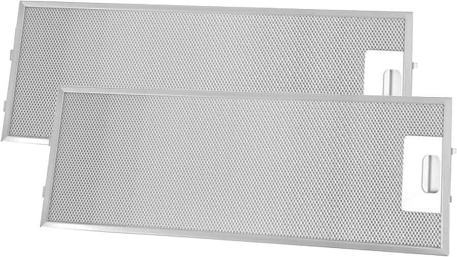 Omgoods Set van 2 Metaal Vetfilters voor Afzuigkappen Compatibel met Bosch en Siemens