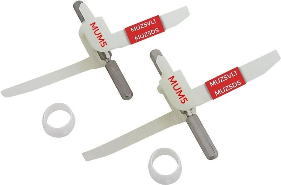 Omgoods Set van 2 Vervangende Draagwielen voor Bosch Keukenmachine