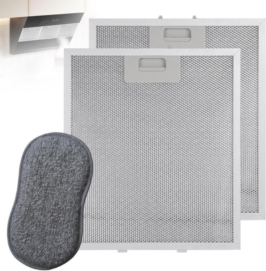 Omgoods Set van 3 Metalen Vetfilters voor Afzuigkappen