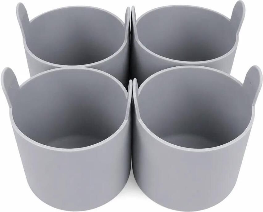 Omgoods Set van 4 Siliconen Muffinvormen voor Airfryer en Oven