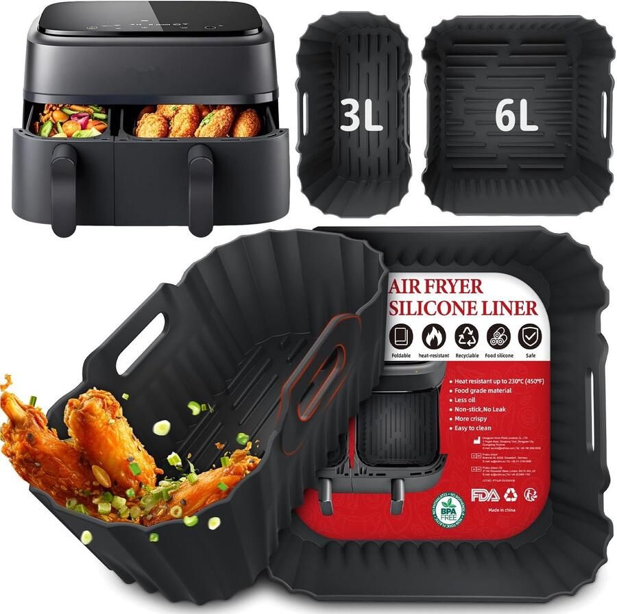 Omgoods Silicone Accessoires voor Philips Airfryer 2 Stuks