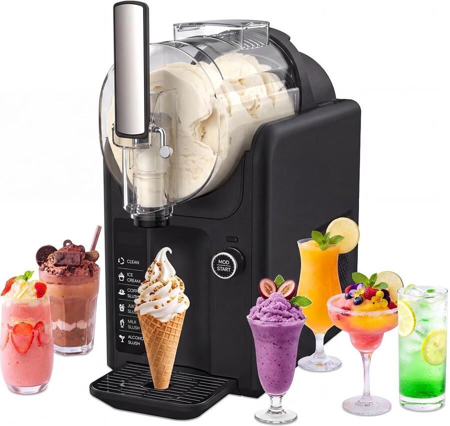 Omgoods Slush-machine met 6 Vooraf Ingestelde Programma's
