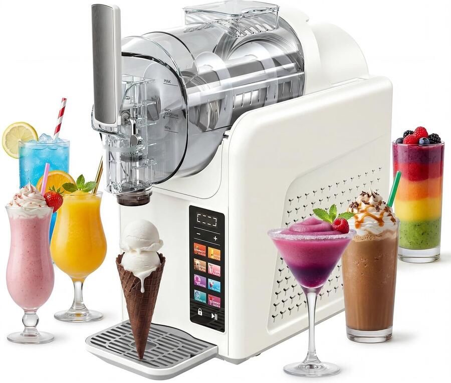 Omgoods Slush Machine met LED Display en 7 Voorinstellingen voor Dranken