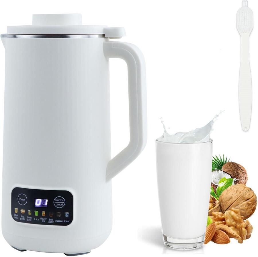 Omgoods Sojamelk Machine 600ml met 10 Messen en Zelfreiniging