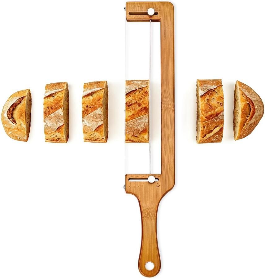 Omgoods Verstelbare Houten Broodsnijder voor Thuisbakkers