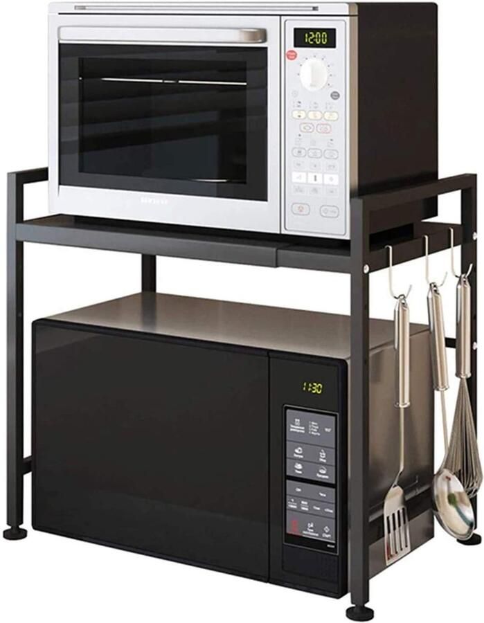 Omgoods Verstelbare Magnetron Stand met 3 Haken