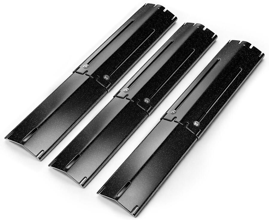 Omgoods Verstelbare Porseleinen Grillplaat Set van 3 voor Barbecues