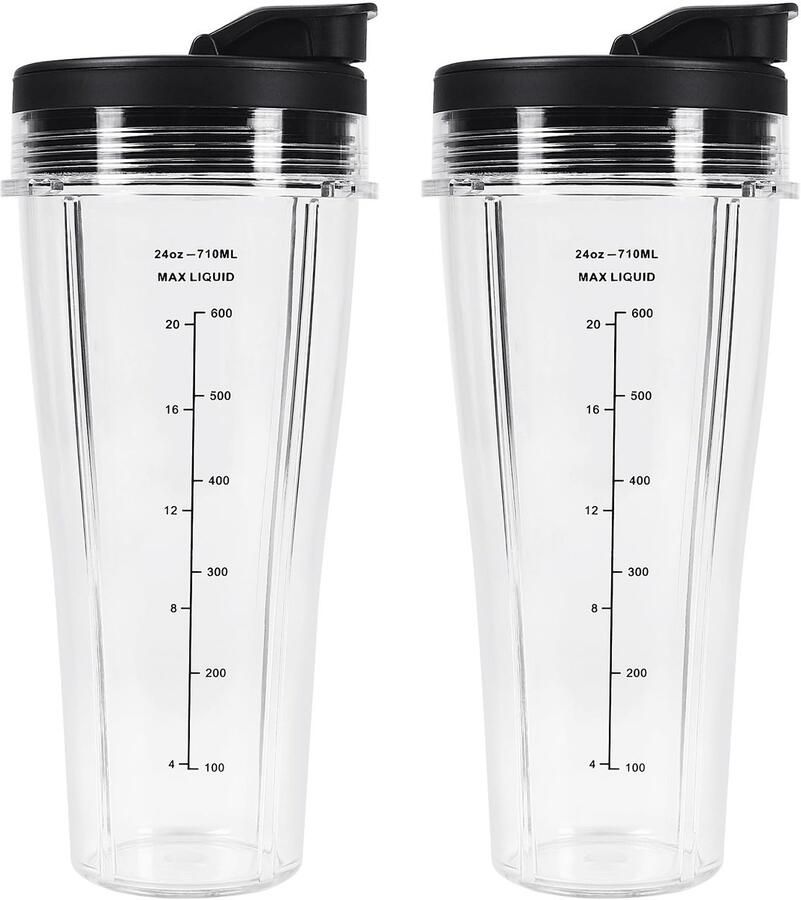 Omgoods Vervangende Cups voor Blender Set van 2 Stuks 710ml