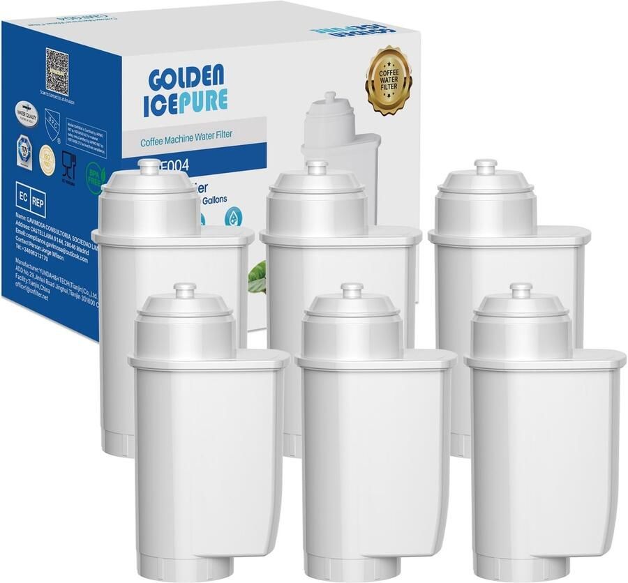 Omgoods Waterfilter Set voor Koffiemachine Geschikt voor Siemens EQ Series 6 Stuks