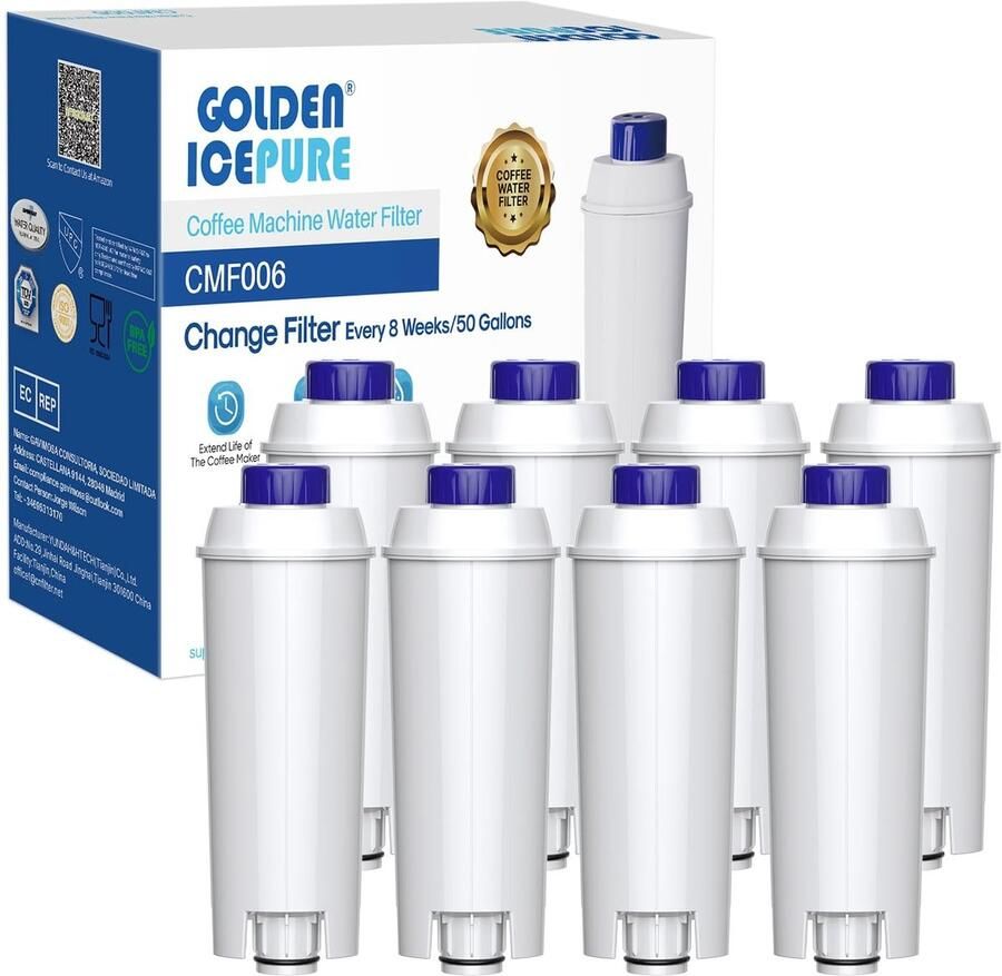Omgoods Waterfilter voor De'Longhi Koffiezetapparaten 8 Stuks