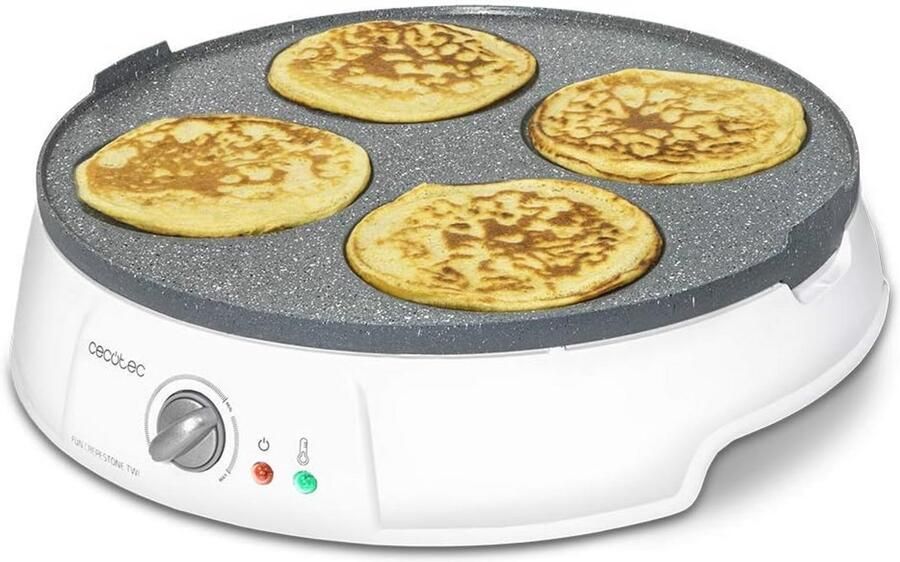 Omkeerbare Crêpe Maker 1200W met Antiaanbaklaag en Thermostaat 12