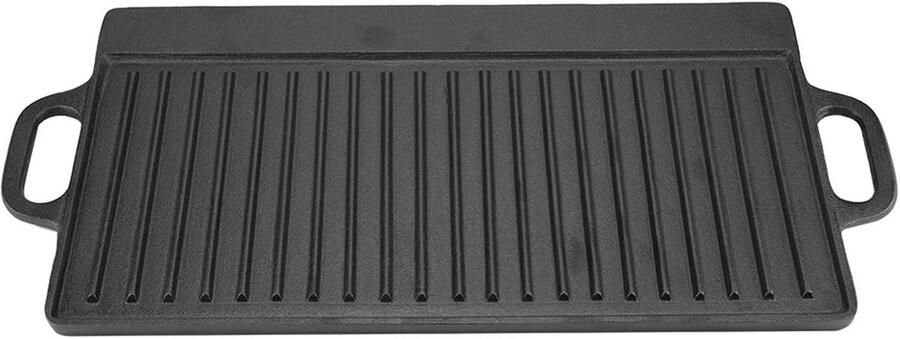 Omkeerbare Gietijzeren Bakplaat 2-in-1 voor Oven Fornuis en Buiten Grill Grillrooster en Plancha