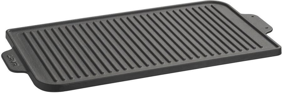 Omkeerbare Gietijzeren Grill en Bakplaat Pan 25 x 47 cm