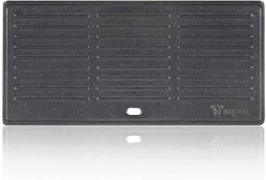 Omkeerbare Gietijzeren Grillplaat 42 5 x 20 5 cm Universele Grillaccessoire voor BBQ