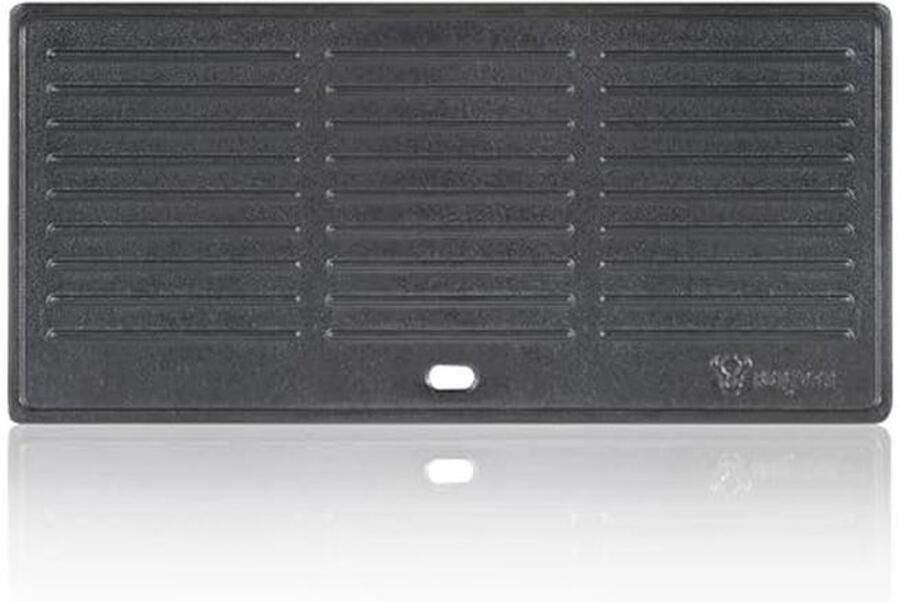 Omkeerbare Gietijzeren Grillplaat 42 5 x 20 5 cm Universele Grillaccessoire voor BBQ - Foto 1
