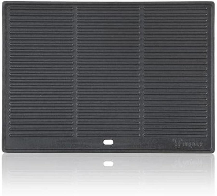 Omkeerbare Gietijzeren Grillplaat 42 5 x 31 5 cm Geschikt voor Houtskool en Gasbarbecues Grillaccessoires