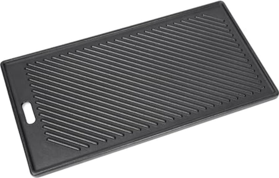 Omkeerbare gietijzeren grillplaat 45 x 24 cm voor gasgrills