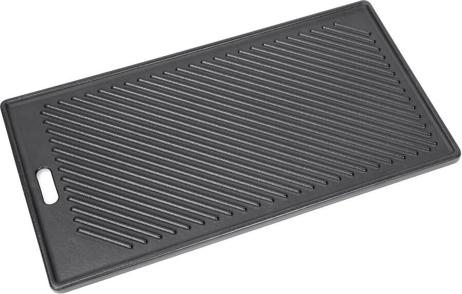 Omkeerbare gietijzeren grillplaat 45 x 24 cm voor gasgrills