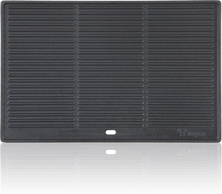 Omkeerbare Gietijzeren Grillplaat 48 x 31 5 cm Grillaccessoires voor Houtskool en Gas