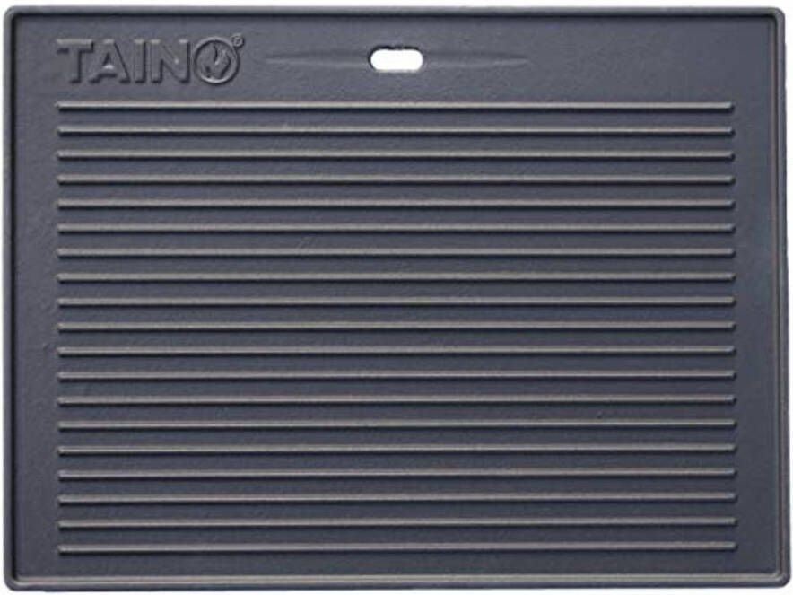 Omkeerbare Gietijzeren Grillplaat voor Gasgrills Ideaal voor Vlees Vis Groenten en Pizza