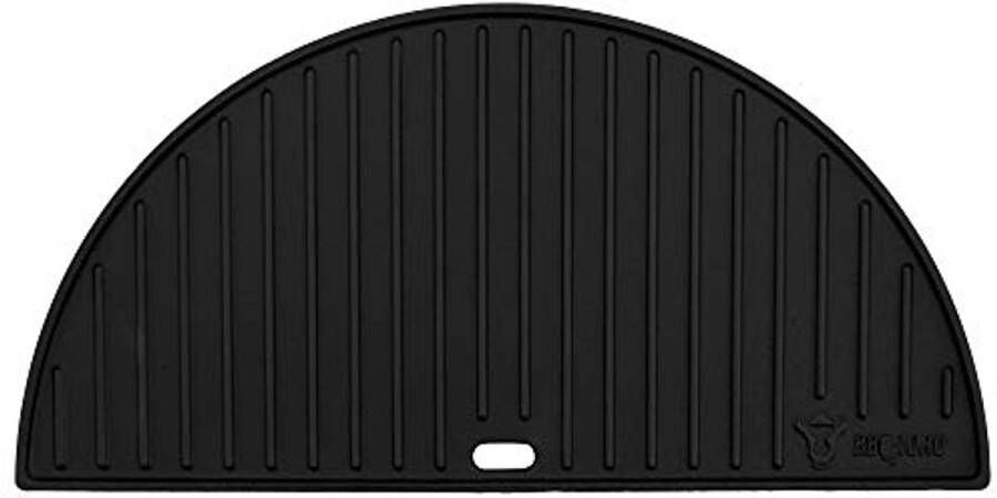 Omkeerbare gietijzeren grillplaat voor keramische grill (Ø 52 cm) ideaal voor vlees vis en groenten