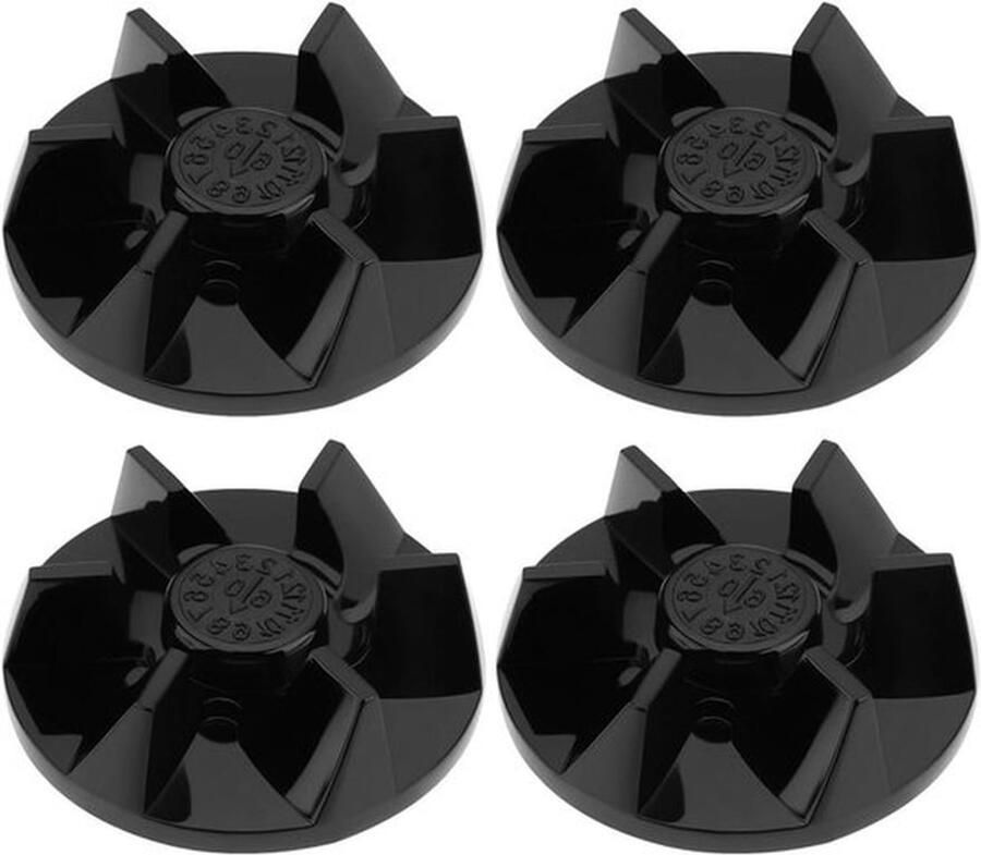 Onderdeel Blender Blade Driver Koppeling 4 stuks Compatibel met BFP703 BFP-703 Eenvoudig te vervangen Zwart Reserveonderdeel Geschikt voor Blenders Zwart Model