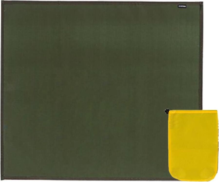 Ondergrillmat Vloerbeschermer Buiten koken Warmte-isolerend 61 x 53 cm Groen