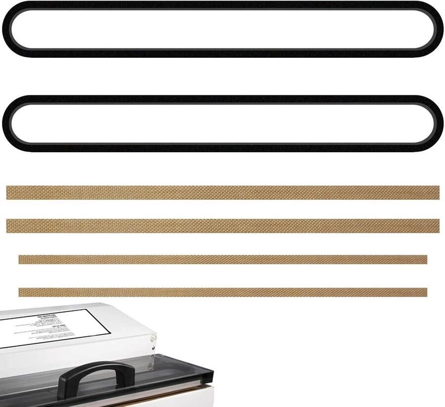Onderhoudskit Vacuümsealer Reparatieset Sealer Apparaat Onderhouden Inclusief 6 Delen N.v.t. Zwart