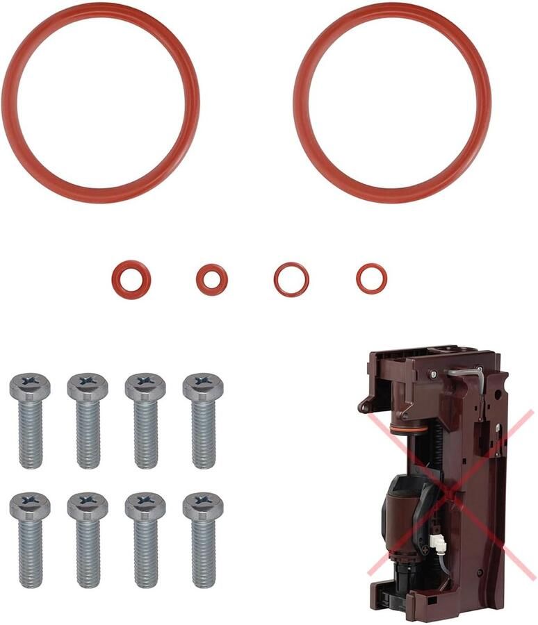 Onderhoudsset Koffiemachine Afdichtingen Set Koffiezetapparaat Reparatie Voedselveilig EPDM 14 Stuks Zwart