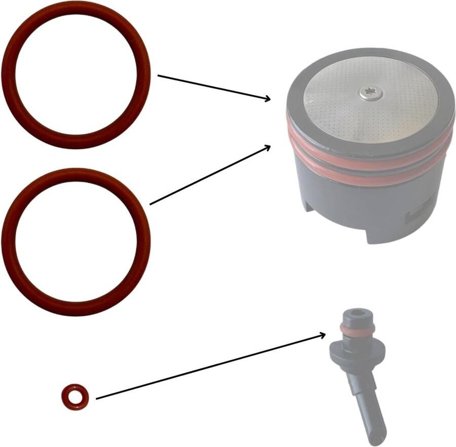 Onderhoudsset voor Volautomatische Koffiemachines Inclusief Sealingringen en Reinigingsborstels