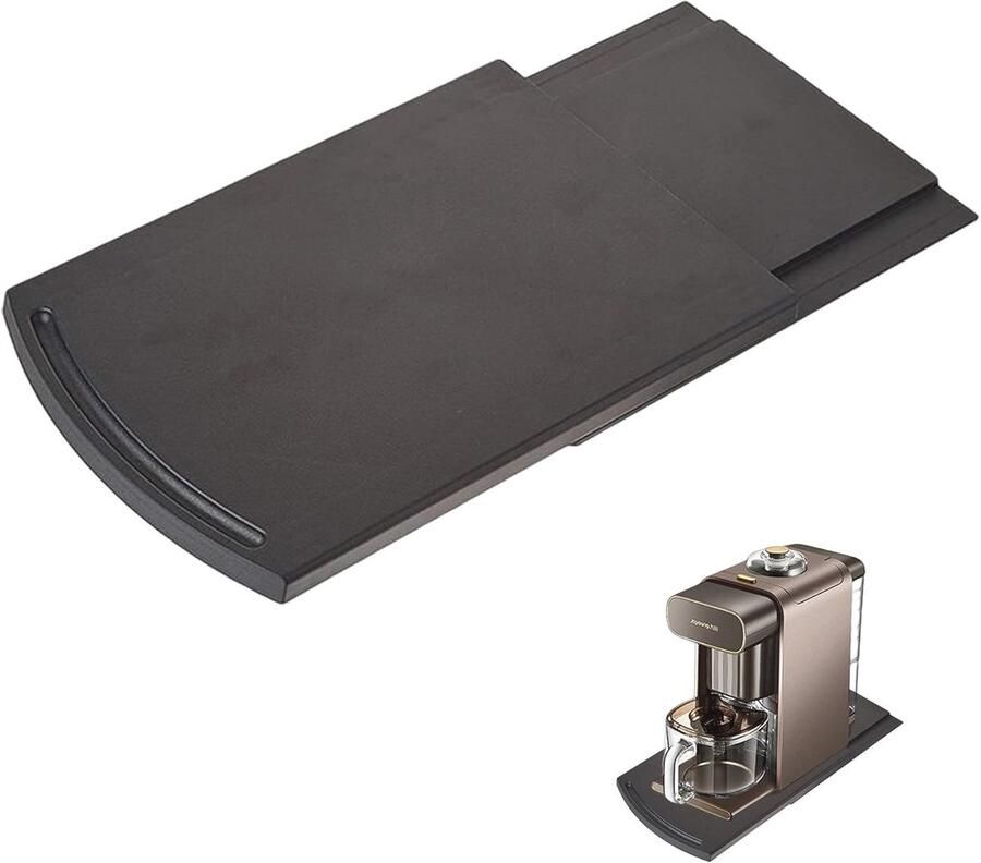 Onderlegger voor Koffiezetapparaten Verschuifbare Koffiemat en Dienblad voor Keuken
