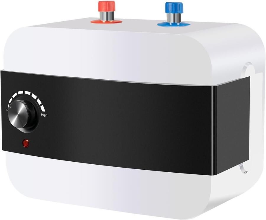 Ondertafelboiler Kleine boiler Warm water voorzien Drukbestendig ontwerp 6 liter Wit