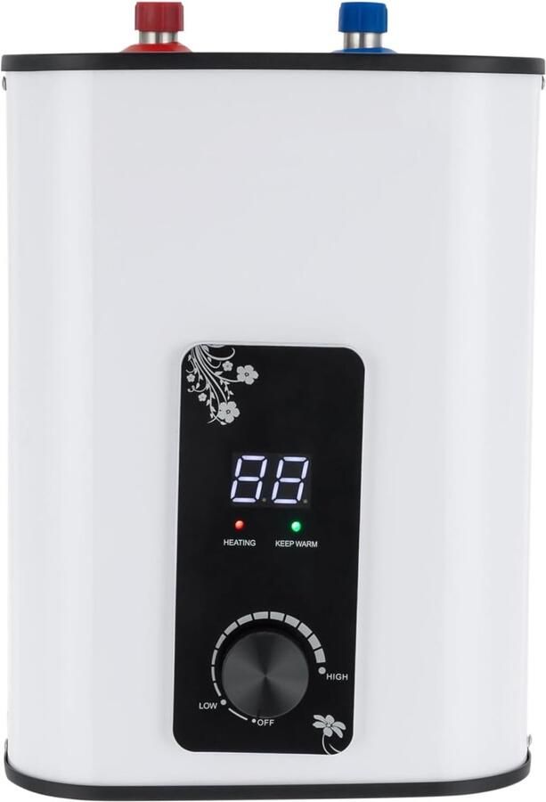 Ondertafelboiler Warmwaterboiler Keuken Gebruik Compacte Drukvaste Boiler 8 Liter Wit
