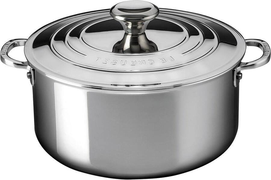 Ondiepe braadpan met deksel Alledaags koken 3-laags roestvrij staal 53 l Roestvrij staal