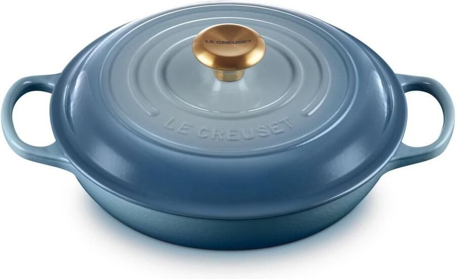 Ondiepe Braadpan van Geëmailleerd Gietijzer 26 cm 2 Liter