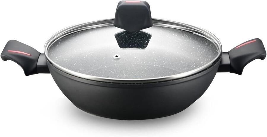 Ondiepe Koekenpan van Gesmeed Aluminium met Antiaanbaklaag 28 cm